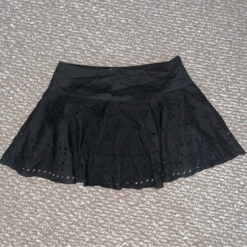 Vintage Forever 21 Eyelet Mini Skirt